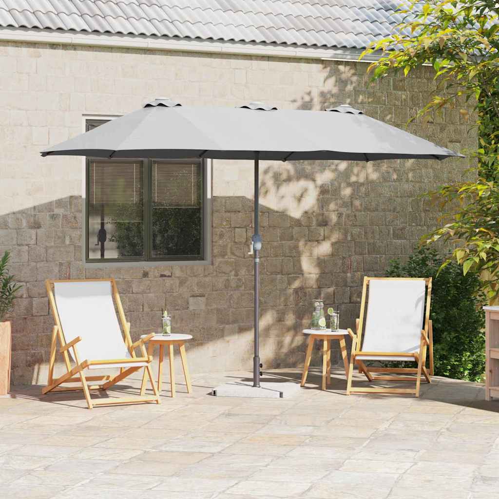 Vidaxl tuinparasol 370 x 197 x 239 cm polyester en aluminium zand
