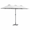 Vidaxl tuinparasol zand 370 x 197 x 239 cm polyester en aluminium