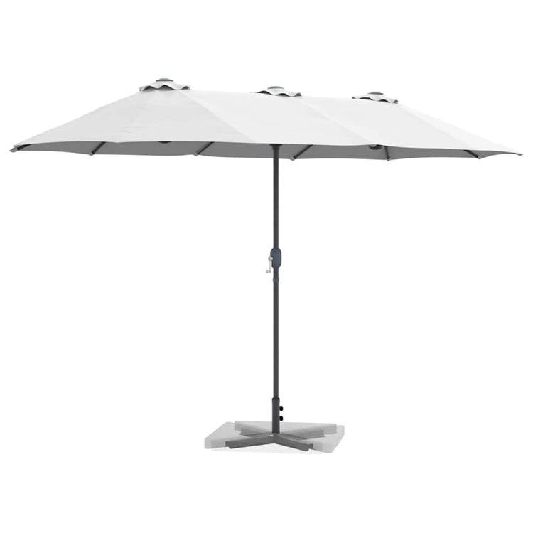 Vidaxl tuinparasol 370 x 197 x 239 cm polyester en aluminium zand
