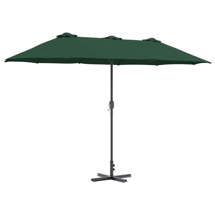Vidaxl tuinparasol 370 x 197 x 239 cm polyester en aluminium groen