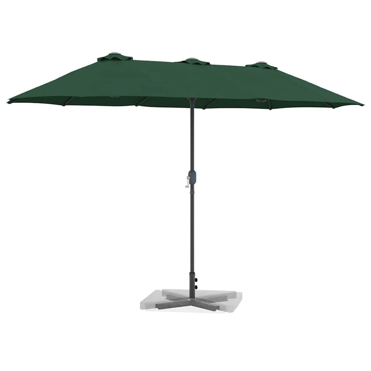 Vidaxl tuinparasol 370 x 197 x 239 cm polyester en aluminium groen