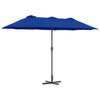 Vidaxl tuinparasol azurblauw 370 x 197 x 239 cm polyester en aluminium