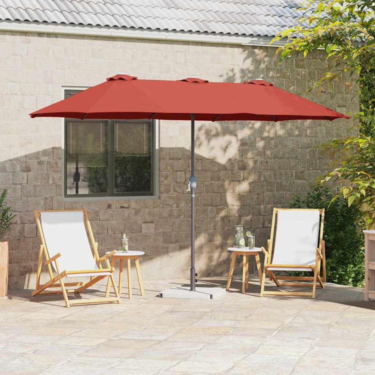 Vidaxl tuinparasol 370 x 197 x 239 cm polyester en aluminium
