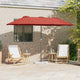 Vidaxl tuinparasol terracotta 370 x 197 x 239 cm