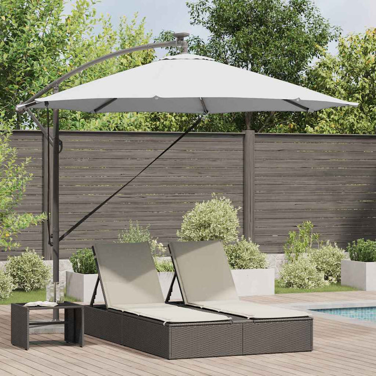 Vidaxl parasol 294 x 294 x 248 cm polyester en aluminium zand