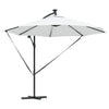 Vidaxl parasol zand 294 x 294 x 248 cm polyester en aluminium