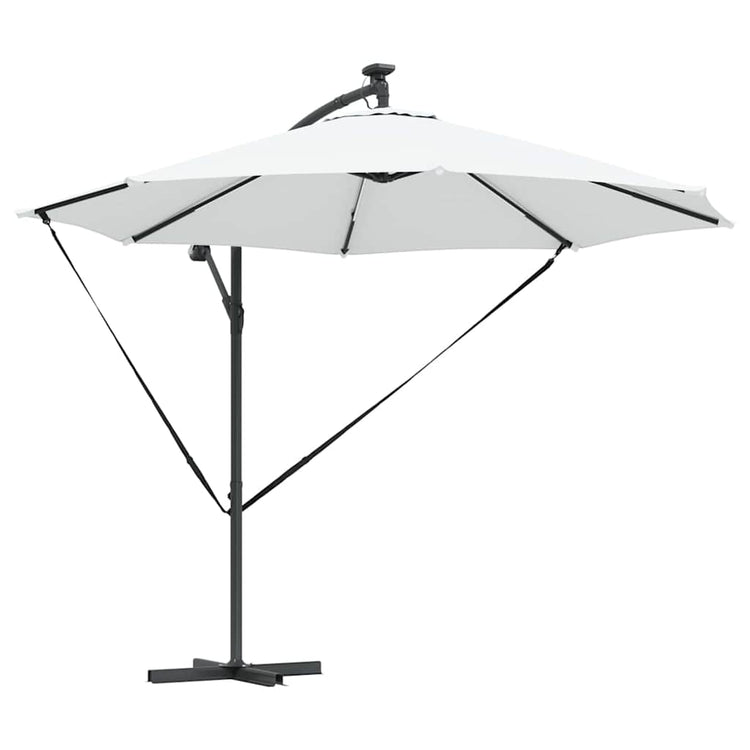 Vidaxl parasol 294 x 294 x 248 cm polyester en aluminium zand
