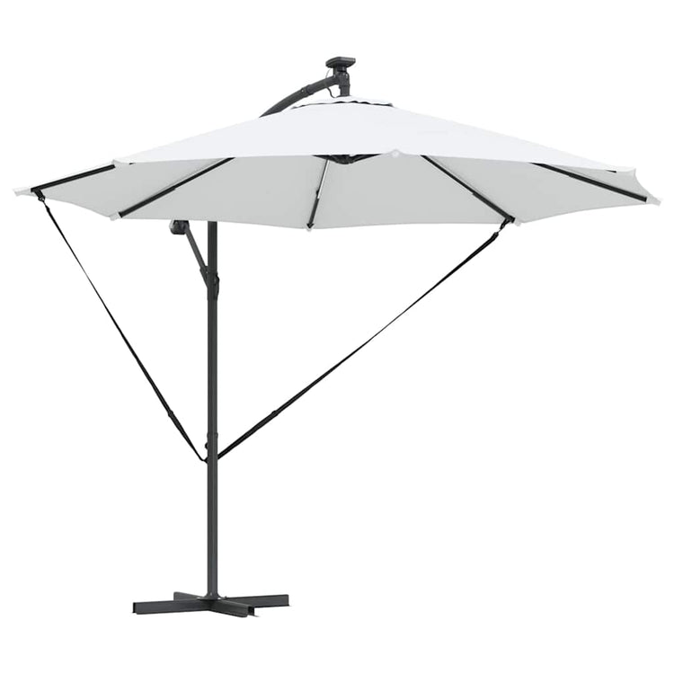 Vidaxl parasol 294 x 294 x 248 cm polyester en aluminium zand