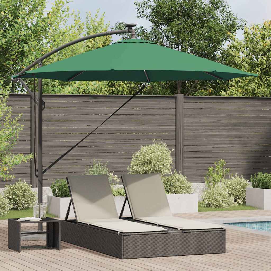 Vidaxl parasol 294 x 294 x 248 cm polyester en aluminium groen