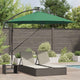 Vidaxl parasol 294 x 294 x 248 cm polyester en aluminium groen
