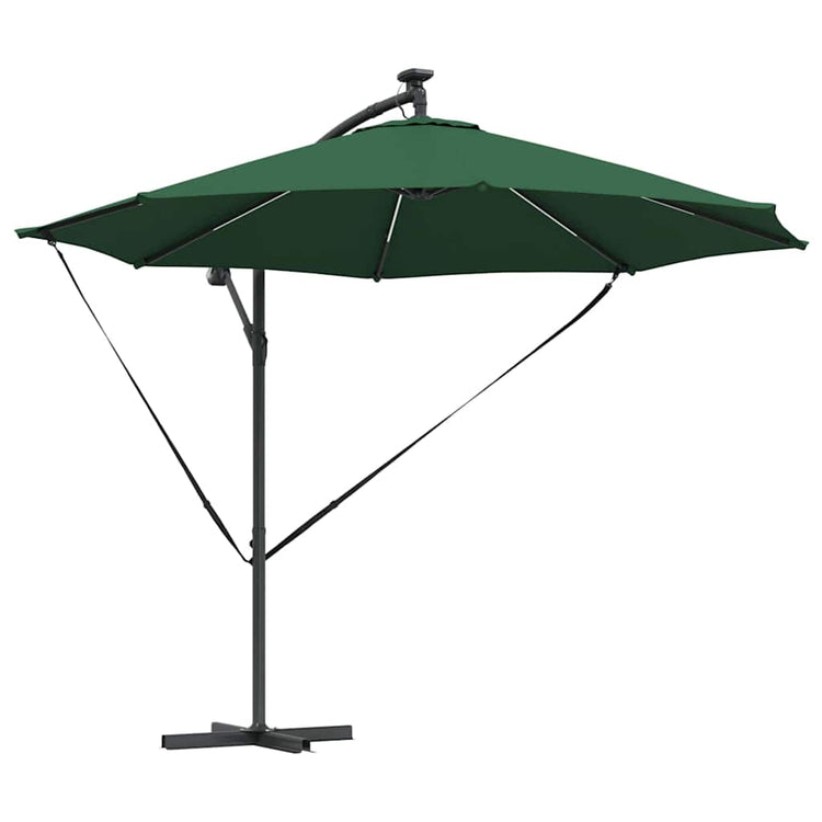Vidaxl parasol 294 x 294 x 248 cm polyester en aluminium groen
