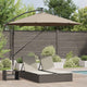 Vidaxl parasol 294 x 294 x 248 cm polyester en aluminium taupe