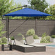 Vidaxl parasol 294 x 294 x 248 cm polyester en aluminium azuurblauw