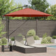 Vidaxl parasol 294 x 294 x 248 cm polyester en aluminium terracotta