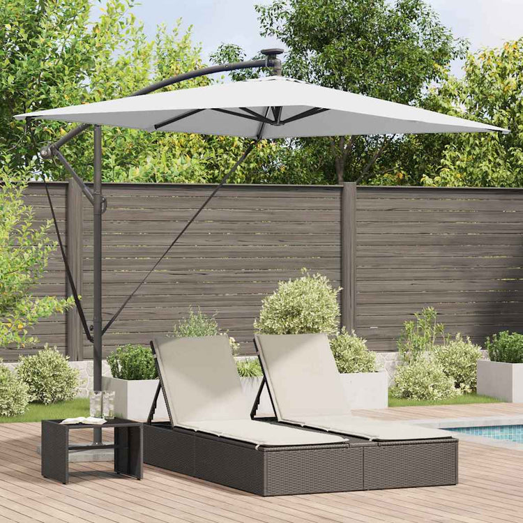 Vidaxl parasol 294 x 200 x 270 cm polyester en aluminium zand