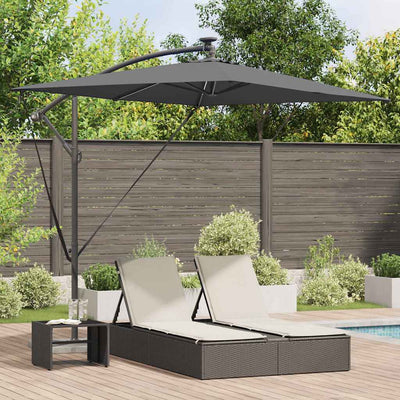 Vidaxl parasol 294 x 200 x 270 cm polyester en aluminium antraciet
