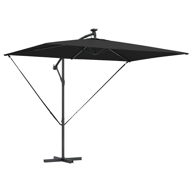 Vidaxl parasol 294 x 200 x 270 cm polyester en aluminium zwart