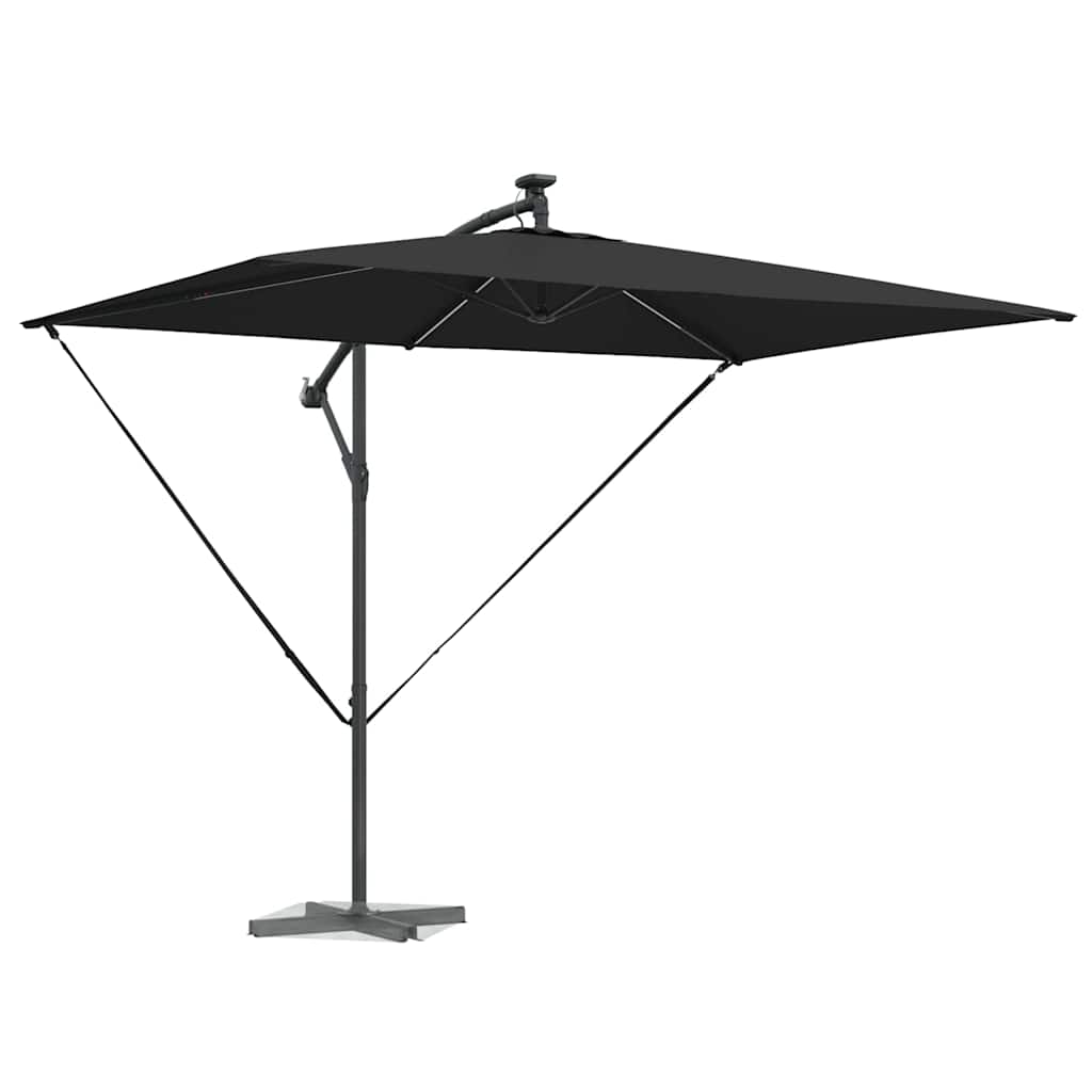 Vidaxl parasol 294 x 200 x 270 cm polyester en aluminium zwart