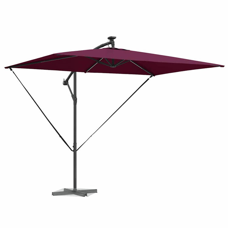 Vidaxl parasol 294 x 200 x 270 cm polyester en aluminium bordeaux rood