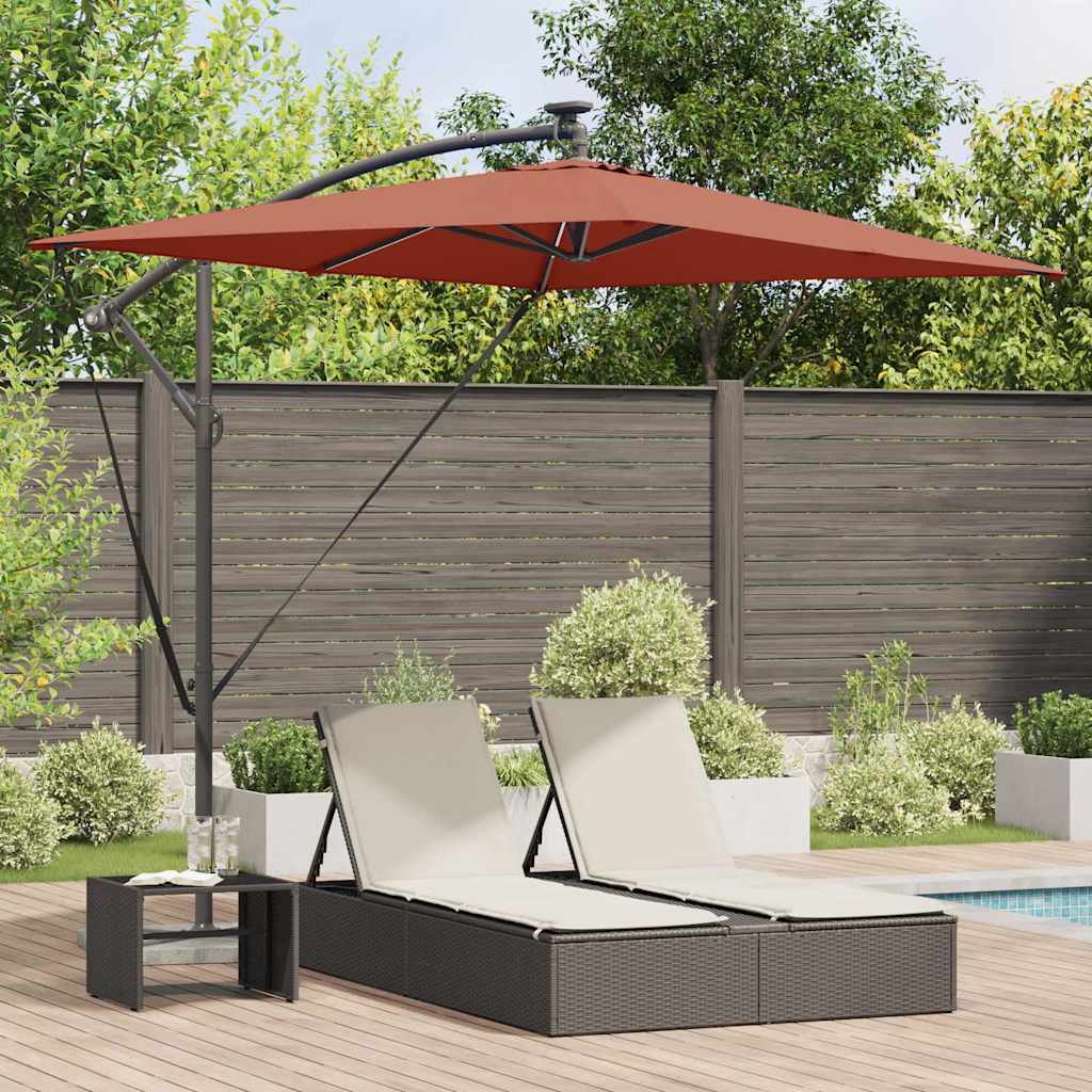Vidaxl parasol terracotta 294 x 200 x 270 cm polyester en aluminium