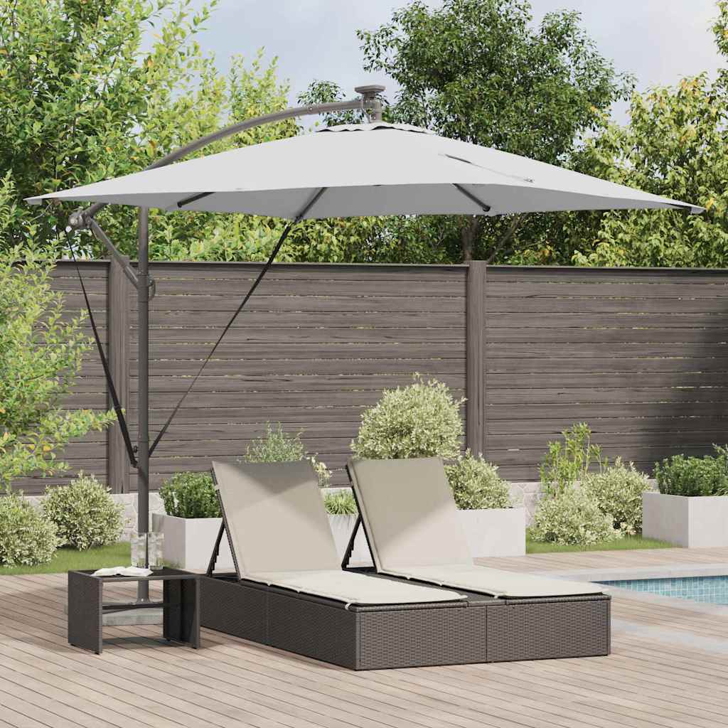 Vidaxl parasol zand 249 x 249 x 250 cm polyester en aluminium