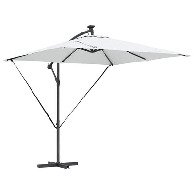 Vidaxl cantilever banana parasol zand 249 x 249 x 250 cm