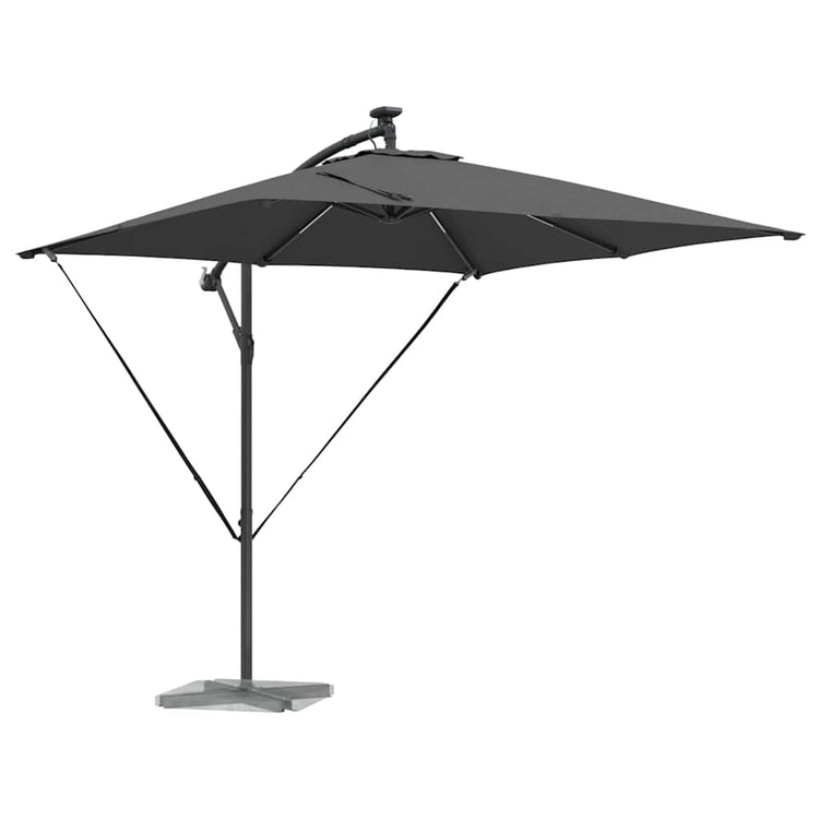 Vidaxl parasol antraciet 249 x 249 x 250 cm polyester en aluminium
