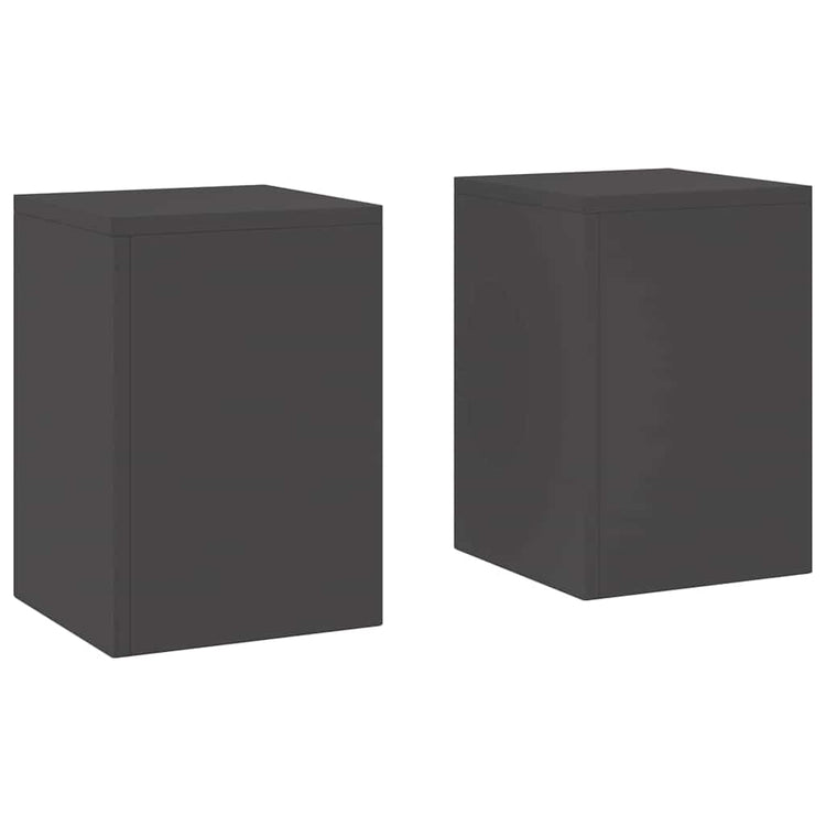 Vidaxl plantenstandaard 2 pcs zwart 24 x 24 x 35 cm staal