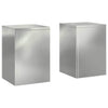 Vidaxl plantenstandaard 2 pcs zilver 24 x 24 x 35 cm