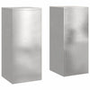Vidaxl plantenstandaard 2 pcs zilver 24 x 24 x 55 cm roestvrij staal