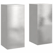 Vidaxl plantenstandaard 2 pcs zilver 24 x 24 x 55 cm roestvrij staal - afbeelding 2