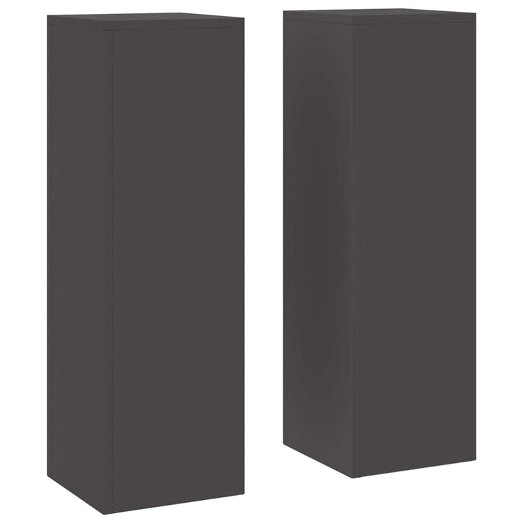 Vidaxl plantenstandaard 2 pcs zwart 24 x 24 x 75 cm staal