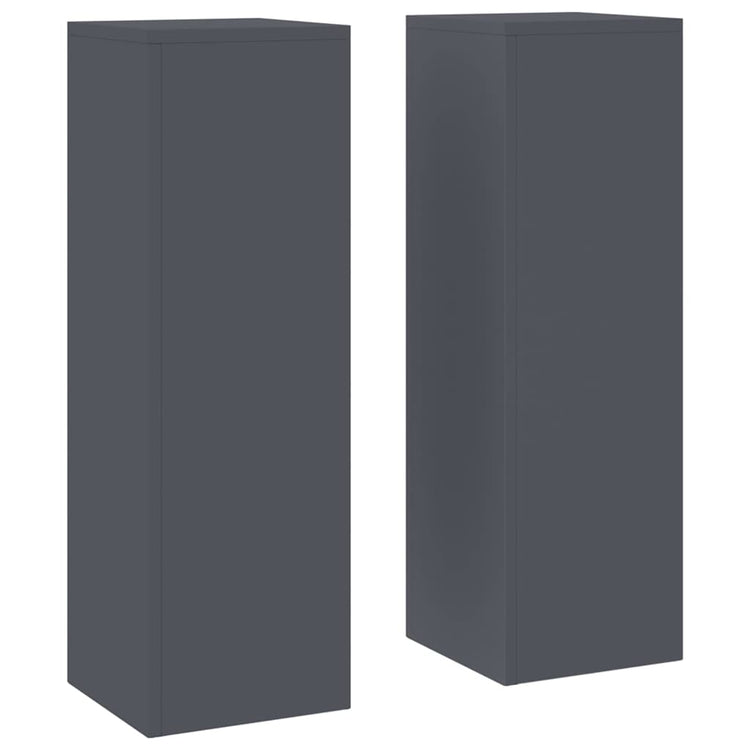 Vidaxl plantenstandaard 2 pcs antraciet 24 x 24 x 75 cm staal