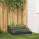 Vidaxl plantenbak zwart 90 x 90 x 35 cm koudgewalst staal