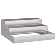 Vidaxl plantenbak zilver 90 x 90 x 35 cm roestvrij staal - afbeelding 2