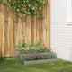Vidaxl plantenbak zilver 90 x 90 x 35 cm gegalvaniseerd staal