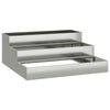 Vidaxl tuin bloempot zilver 90 x 90 x 35 cm gegalvaniseerd staal