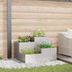 Vidaxl plantenbak zilver 100 x 100 x 60 cm roestvrij staal