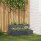 Vidaxl plantenbak antraciet 100 x 60 x 45 cm koudgewalst staal