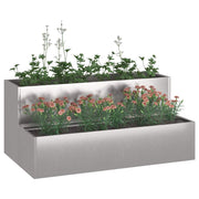 Vidaxl plantenbak zilver 100 x 60 x 45 cm roestvrij staal - afbeelding 3
