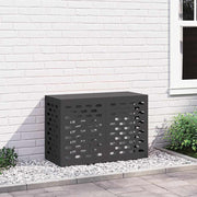 Vidaxl airconditioner hoes zwart 90 x 40 x 60 cm staal - afbeelding 1