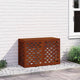Vidaxl airconditioner hoes roestkleurig 90 x 40 x 60 cm weervast staal