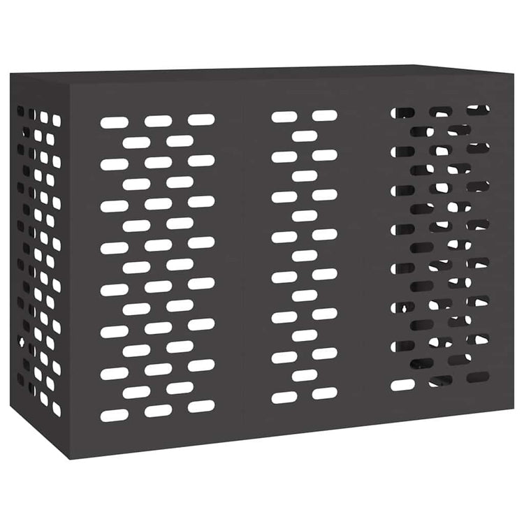 Vidaxl airconditioner hoes zwart 110 x 50 x 80 cm staal