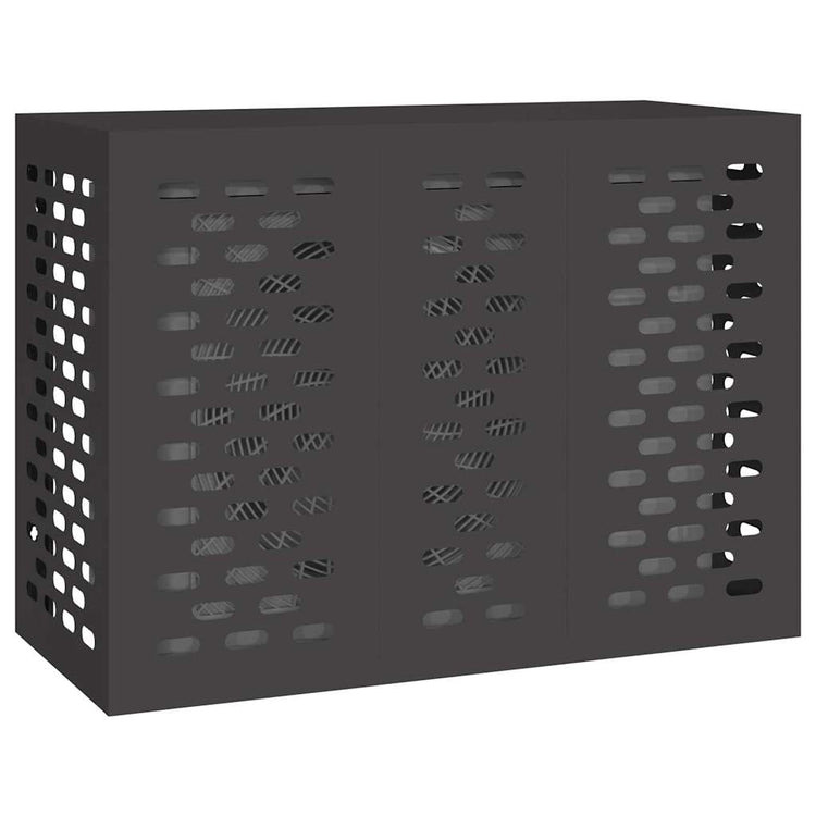 Vidaxl airconditioner hoes zwart 110 x 50 x 80 cm staal