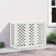 Vidaxl airconditioner hoes wit 110 x 50 x 80 cm staal - afbeelding 1
