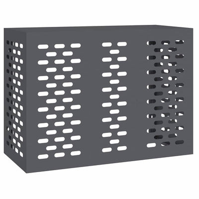 Vidaxl airconditioner hoes antraciet 110 x 50 x 80 cm staal