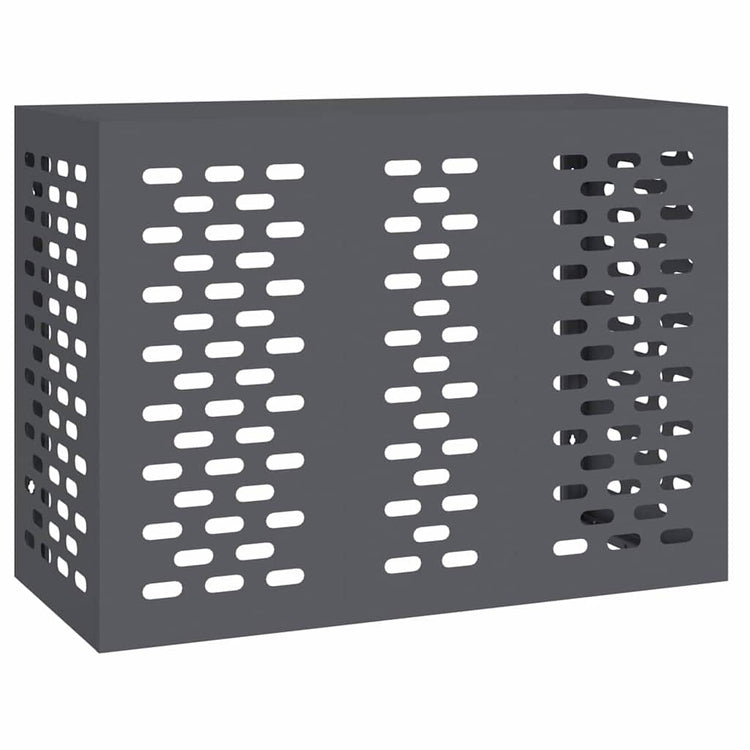Vidaxl airconditioner hoes antraciet 110 x 50 x 80 cm staal