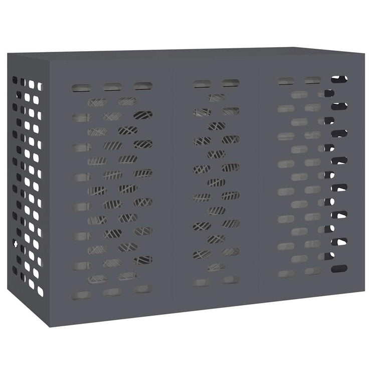 Vidaxl airconditioner hoes antraciet 110 x 50 x 80 cm staal