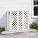 Vidaxl airconditioner hoes wit 110 x 50 x 105 cm gegalvaniseerd staal