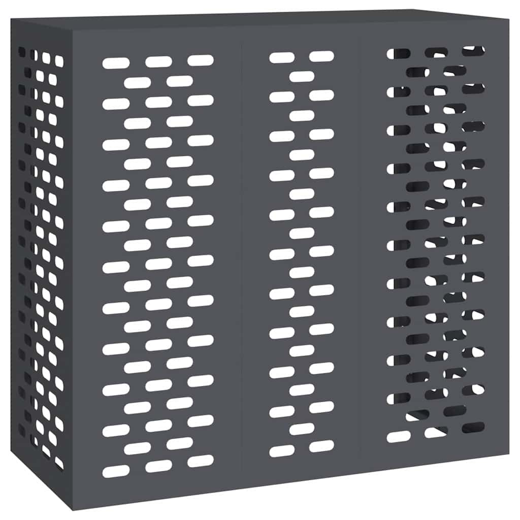 Vidaxl airconditioner hoes antraciet 110 x 50 x 105 cm staal